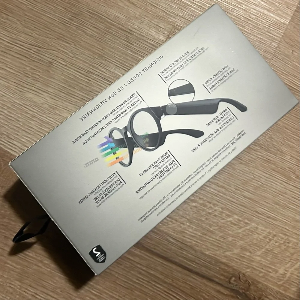Razer - Anzu Smart Glasses Large Round Frame Bundle with Blue Light Filter